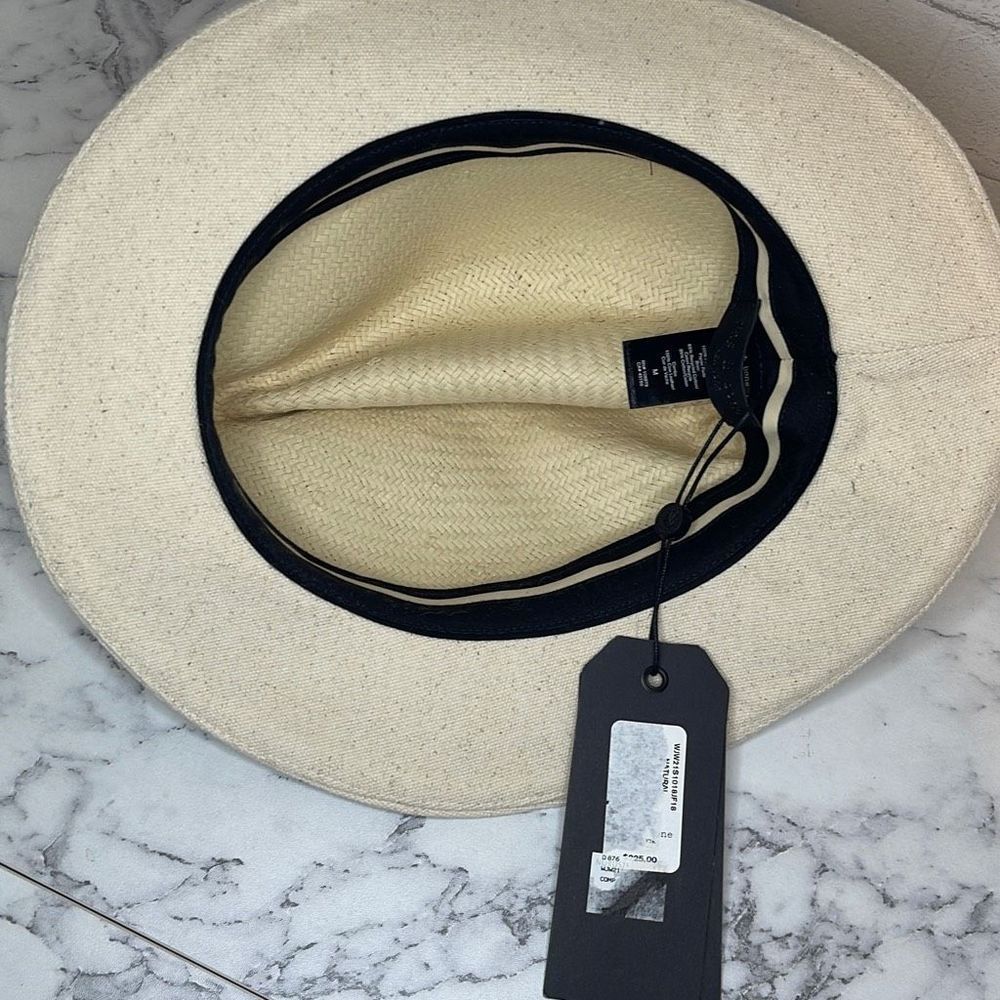 rag & bone Floppy Brim Straw & Canvas Fedora - image 8